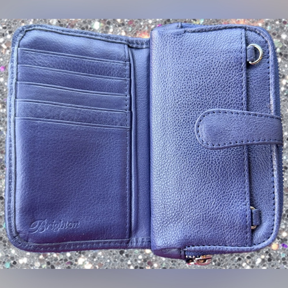 Brighton DOVIMA Like New Leather Bag, Crossbody Wallet, Orig Dust Bag, & Box - Picture 14 of 16